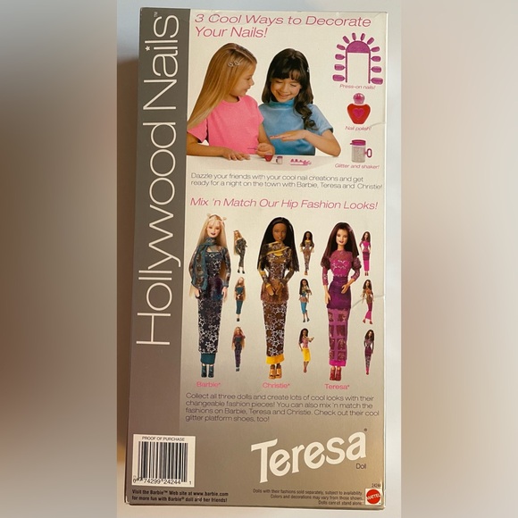 Vintage 1999 Hollywood Nails Teresa Barbie Doll Mattel Y2K - Picture 3 of 7